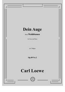 No.2 Dein Auge: C-Dur by Carl Loewe