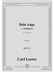 No.2 Dein Auge: B Major by Carl Loewe