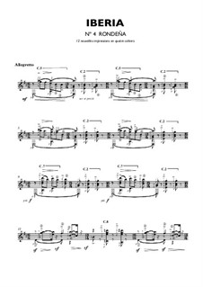 Iberia: Rondena, für Gitarre by Isaac Albéniz