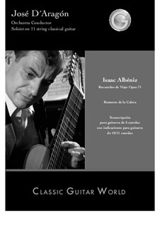 Reiseerinnerungen: Nr.6 Rumores de la Calete, für Gitarre by Isaac Albéniz