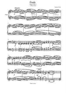 Fünfundzwanzig Etüden, Op.45: Etüde Nr.3 by Stephen Heller