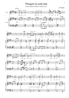 Julius Cäsar, HWV 17: Piangerò la sorte mia by Georg Friedrich Händel