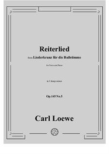 No.5 Reiterlied: F sharp minor by Carl Loewe