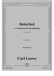 No.5 Reiterlied: A flat minor by Carl Loewe