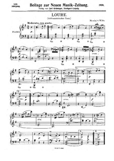 Loure. Altfranzösischer Tanz für Klavier: Loure. Altfranzösischer Tanz für Klavier by Nicolai von Wilm