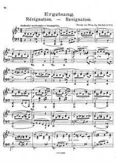 Stücke für Klavier, Op.194: Nr.6 Ergebung by Nicolai von Wilm