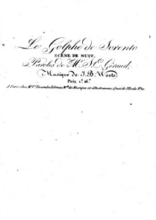 Le golfe de Sorrento, für Stimme und Klavier (oder Harfe): Le golfe de Sorrento, für Stimme und Klavier (oder Harfe) by Joseph Bernard Woets
