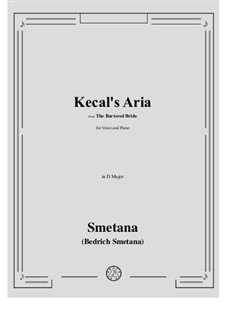 Kecal's Aria: D major by Bedřich Smetana