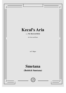 Kecal's Aria: F-Dur by Bedřich Smetana