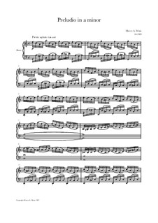 Preludio in a minor: Preludio in a minor by Marco A. Maia