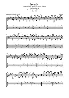Prelude No.2 in C Minor, BWV 934: Für Gitarre by Johann Sebastian Bach