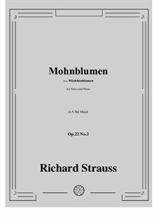 Mädchenblumen, Op.22: No.2 Mohnblumen in A flat Major by Richard Strauss