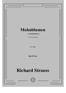 Mädchenblumen, Op.22: No.2 Mohnblumen in F Major by Richard Strauss