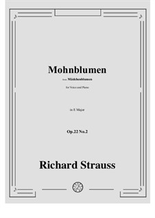 Mädchenblumen, Op.22: No.2 Mohnblumen in E Major by Richard Strauss