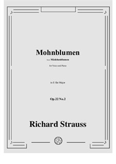 Mädchenblumen, Op.22: No.2 Mohnblumen in E flat Major by Richard Strauss