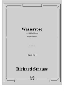 Mädchenblumen, Op.22: No.4 Wasserrose in a minor by Richard Strauss