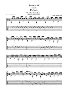 Sonate 34 suite 5 Prelude: Sonate 34 suite 5 Prelude by Silvius Leopold Weiss