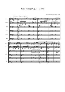 Suite Antiga, Op.11: Vollpartitur, Stimmen by Alberto Nepomuceno