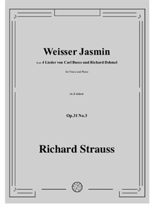 No.3 Weißer Jasmin: D minor by Richard Strauss