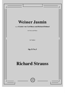 No.3 Weißer Jasmin: F minor by Richard Strauss