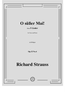 No.4 O süßer Mai!: B Major by Richard Strauss