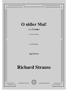 No.4 O süßer Mai!: A flat Major by Richard Strauss