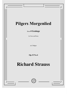 No.4 Pilgers Morgenlied: E Major by Richard Strauss