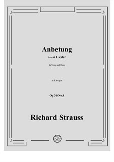 No.4 Anbetung: E Major by Richard Strauss