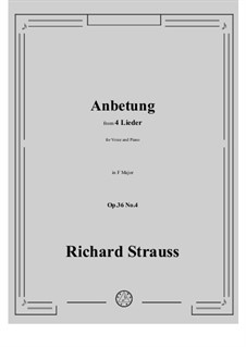 No.4 Anbetung: F-Dur by Richard Strauss