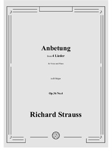 No.4 Anbetung: B Major by Richard Strauss