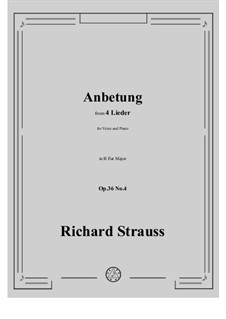 No.4 Anbetung: B flat Major by Richard Strauss