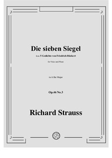 No.3 Die sieben Siegel: A flat Major by Richard Strauss