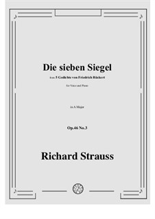 No.3 Die sieben Siegel: A-Dur by Richard Strauss