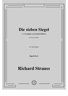 No.3 Die sieben Siegel: F sharp Major by Richard Strauss