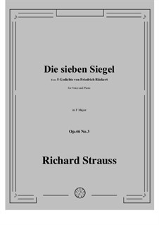 No.3 Die sieben Siegel: F-Dur by Richard Strauss