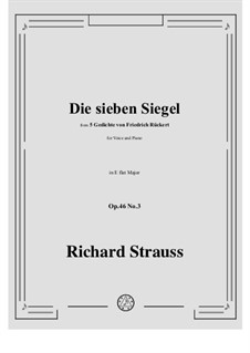No.3 Die sieben Siegel: E flat Major by Richard Strauss