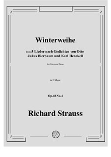 No.4 Winterweihe: C-Dur by Richard Strauss