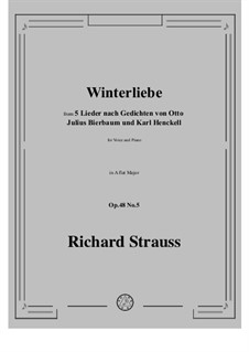 No.5 Winterliebe: A flat Major by Richard Strauss