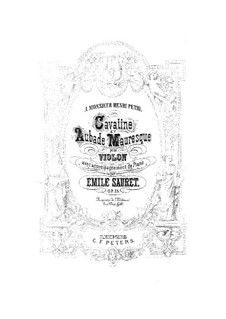 Aubade mauresque für Violine und Klavier, Op.25 No.2: Solostimme by Émile Sauret