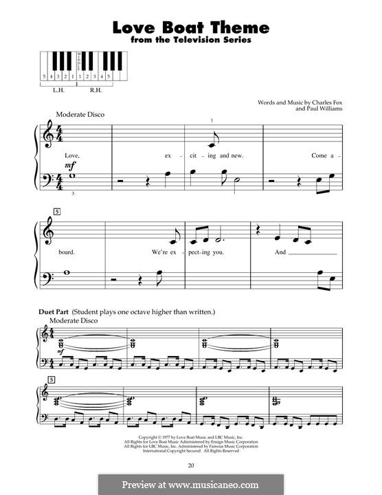 Love Boat Theme: Für Klavier by Paul H. Williams