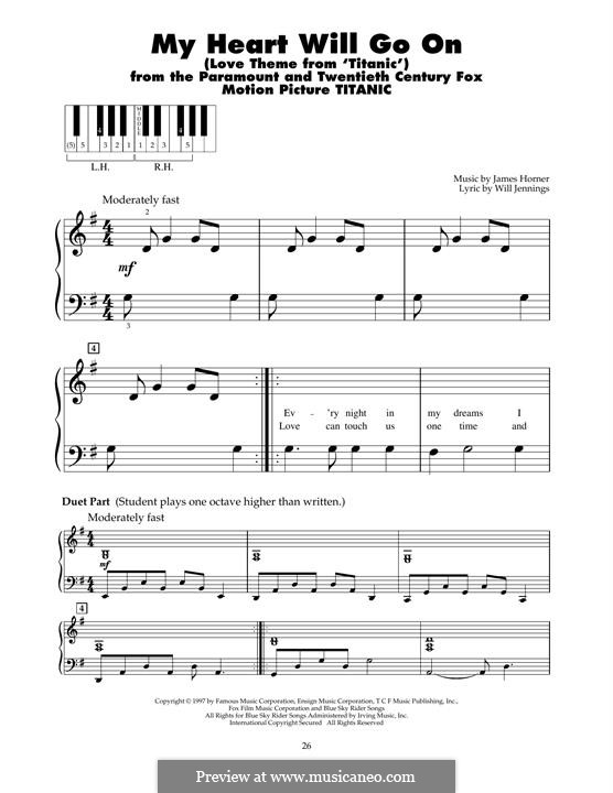 Piano version: Für einen Interpreten by James Horner