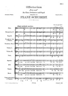 Tres sunt, D.181: Tres sunt by Franz Schubert