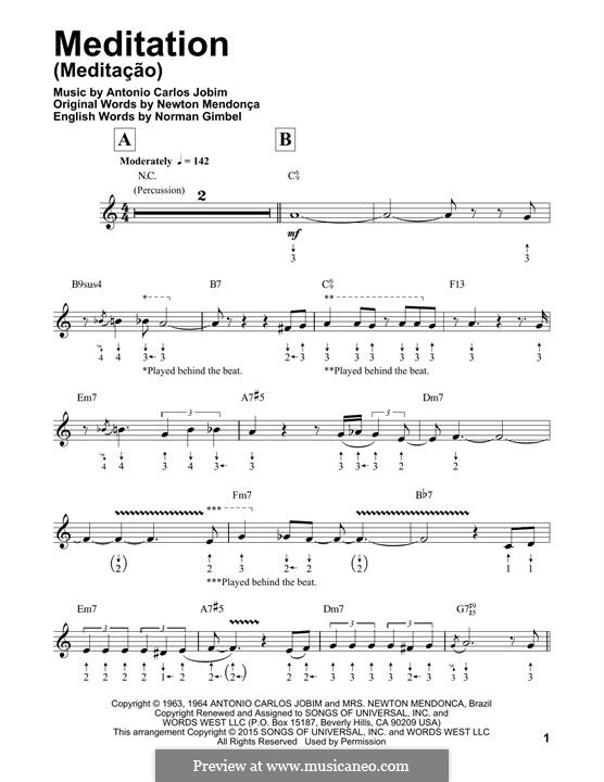 Meditation: For harmonica by Antonio Carlos Jobim