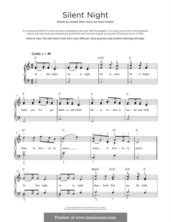 Piano version: Für einen Interpreten by Franz Xaver Gruber