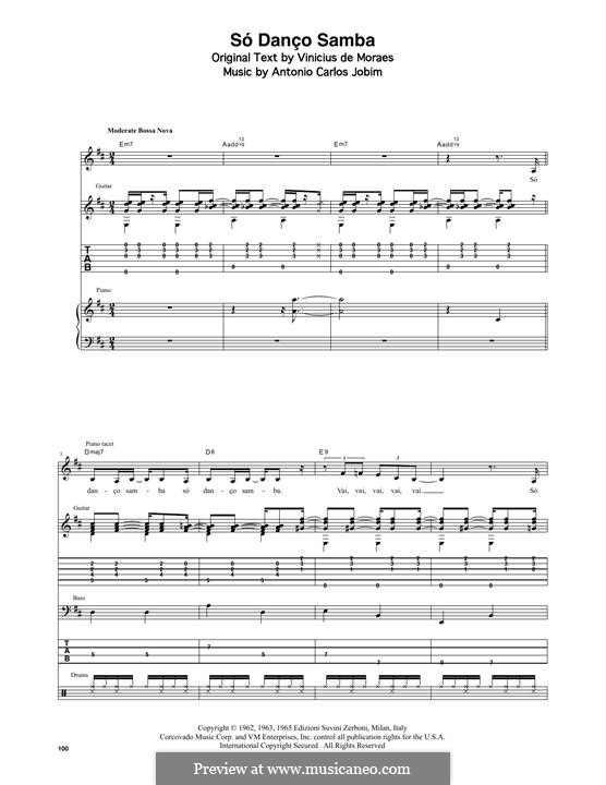 Só Danço Samba (Jazz 'n' Samba): Transcribed score by Antonio Carlos Jobim