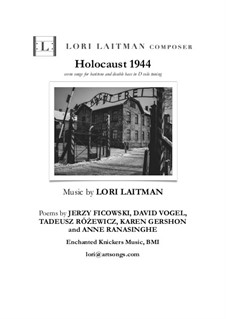 Holocaust 1944: For baritone and double bass in D solo tuning (priced for 2 copies) by Lori Laitman