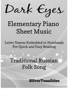 Schwarze Augen: For elementary piano by folklore