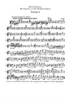 Vltava (Die Moldau), T.111: Violinstimme I by Bedřich Smetana