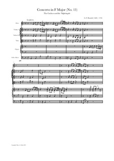 Konzert Nr.1 in F-Dur, HWV 295: Vollpartitur, Stimmen by Georg Friedrich Händel