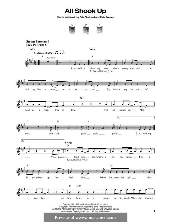 All Shook Up: Für Gitarre by Elvis Presley, Otis Blackwell